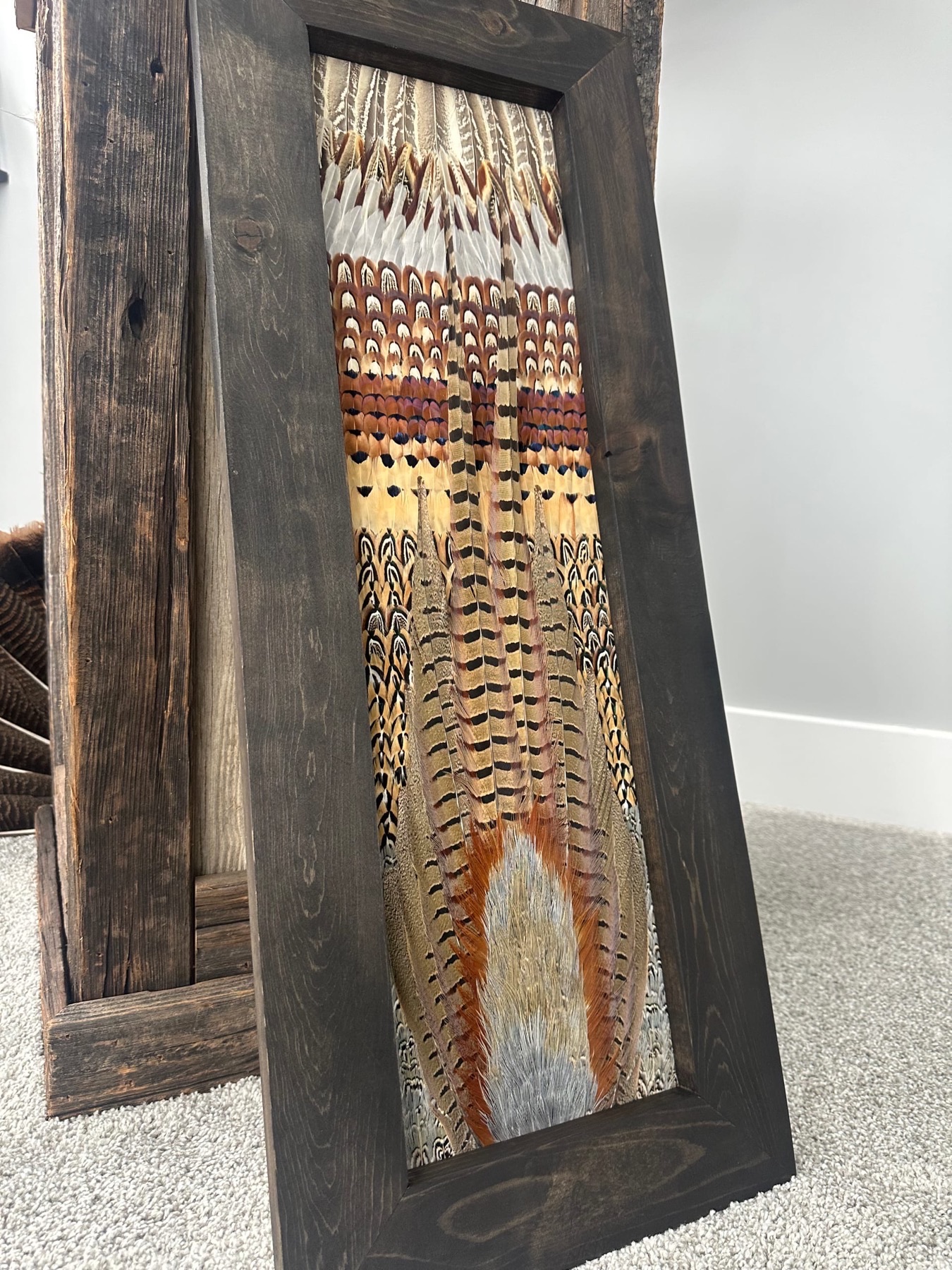 Pheasants feather art piece — #10