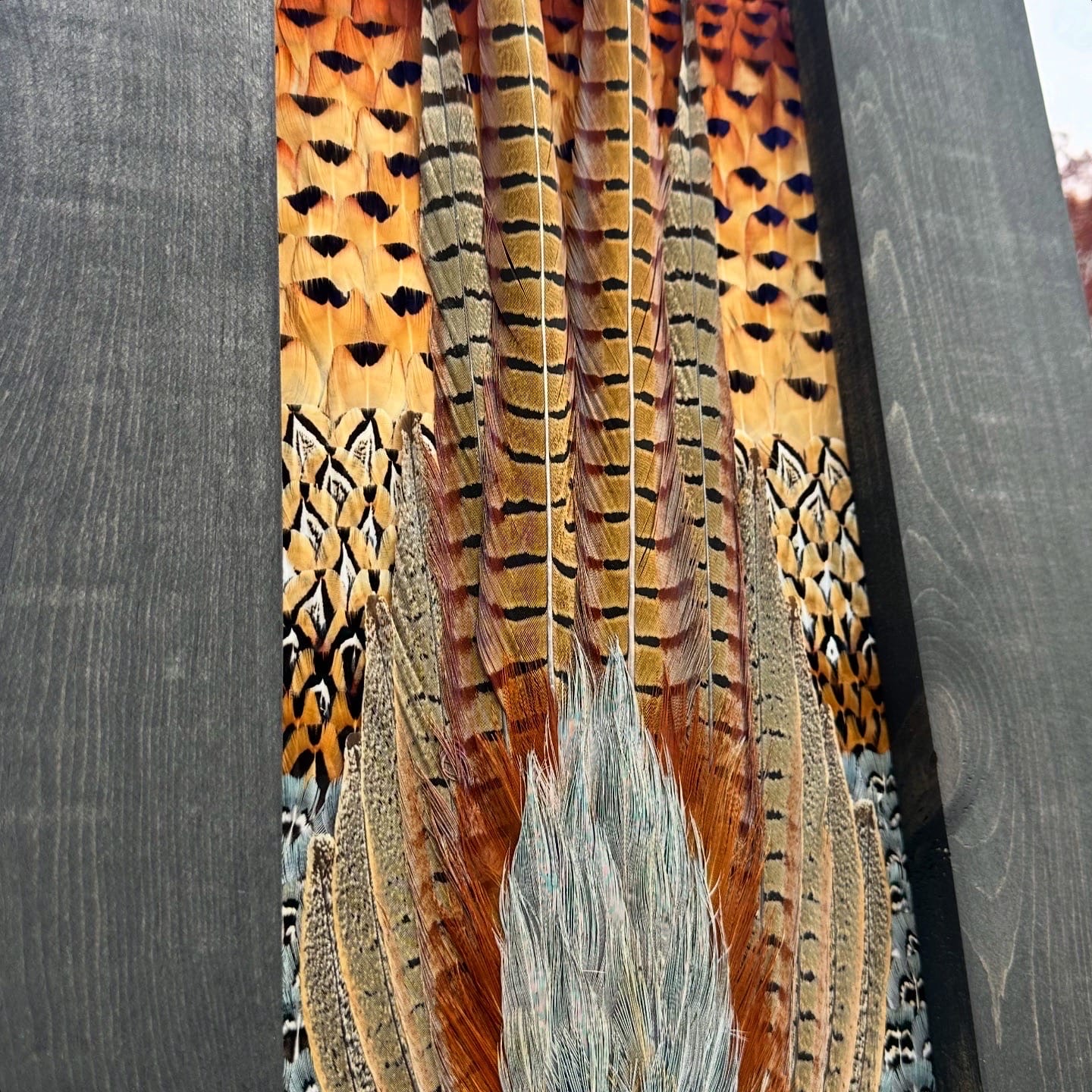 Pheasants feather art piece — #3