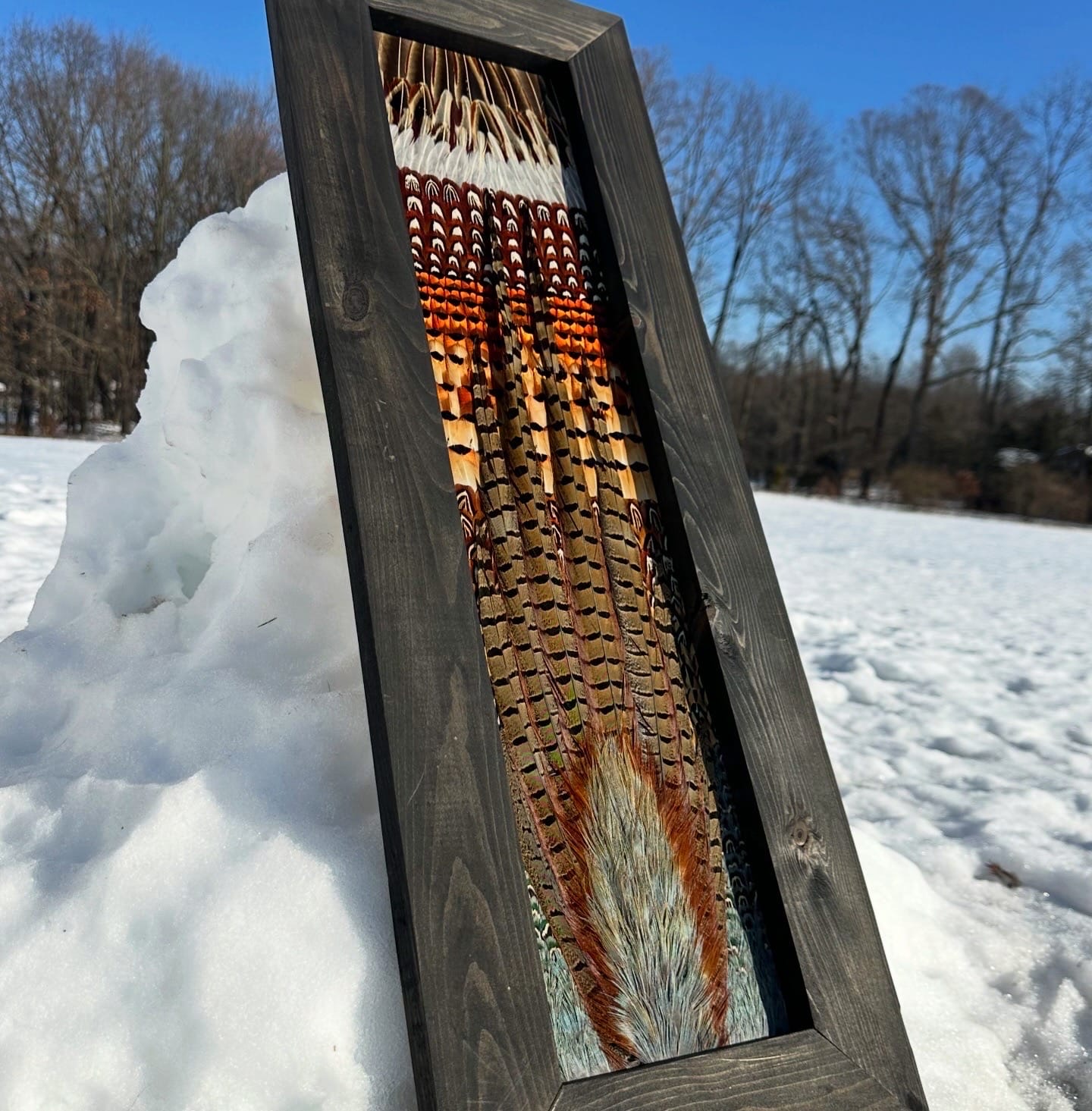 Pheasants feather art piece — #4