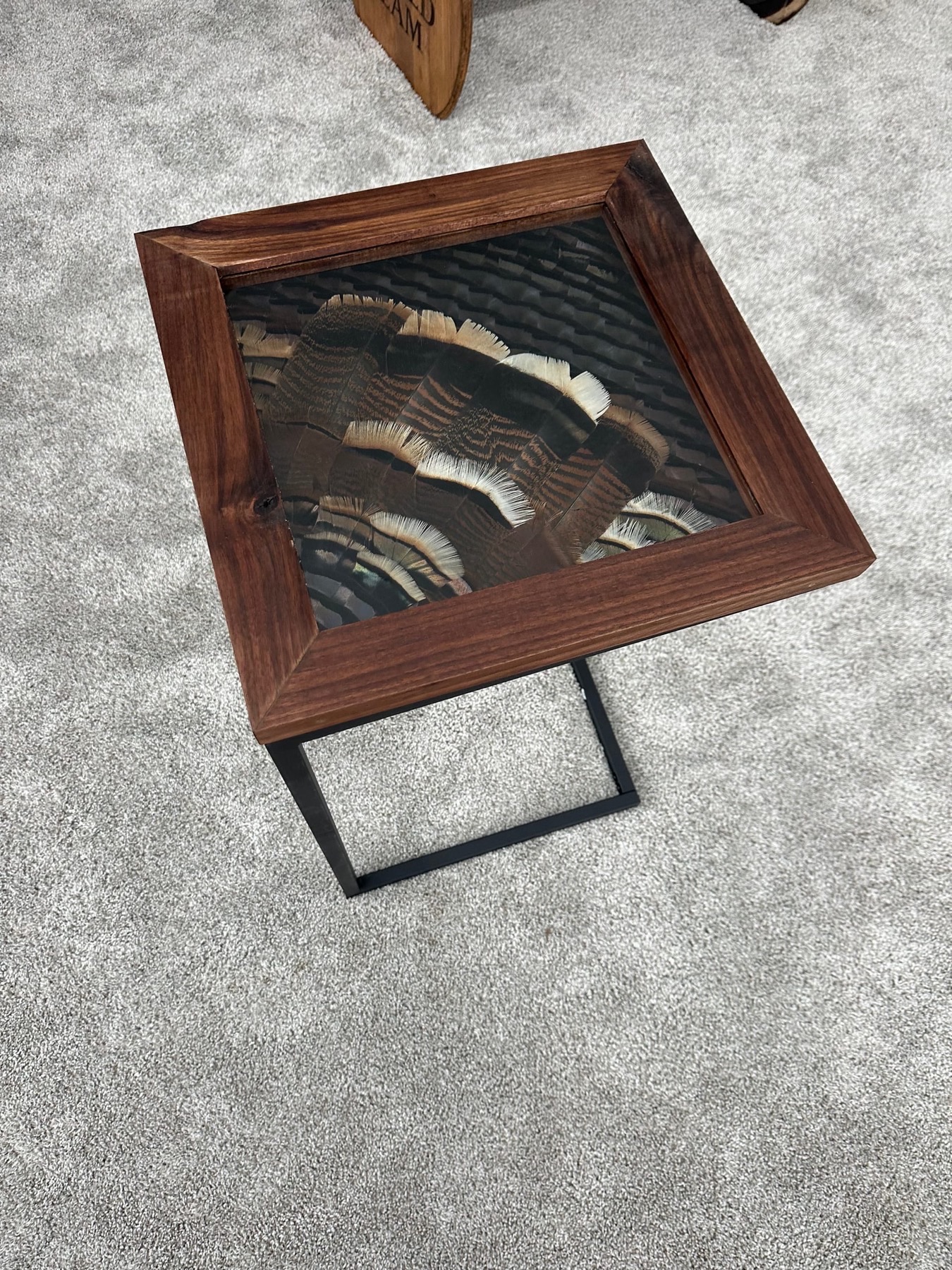 Tables feather art piece — #16