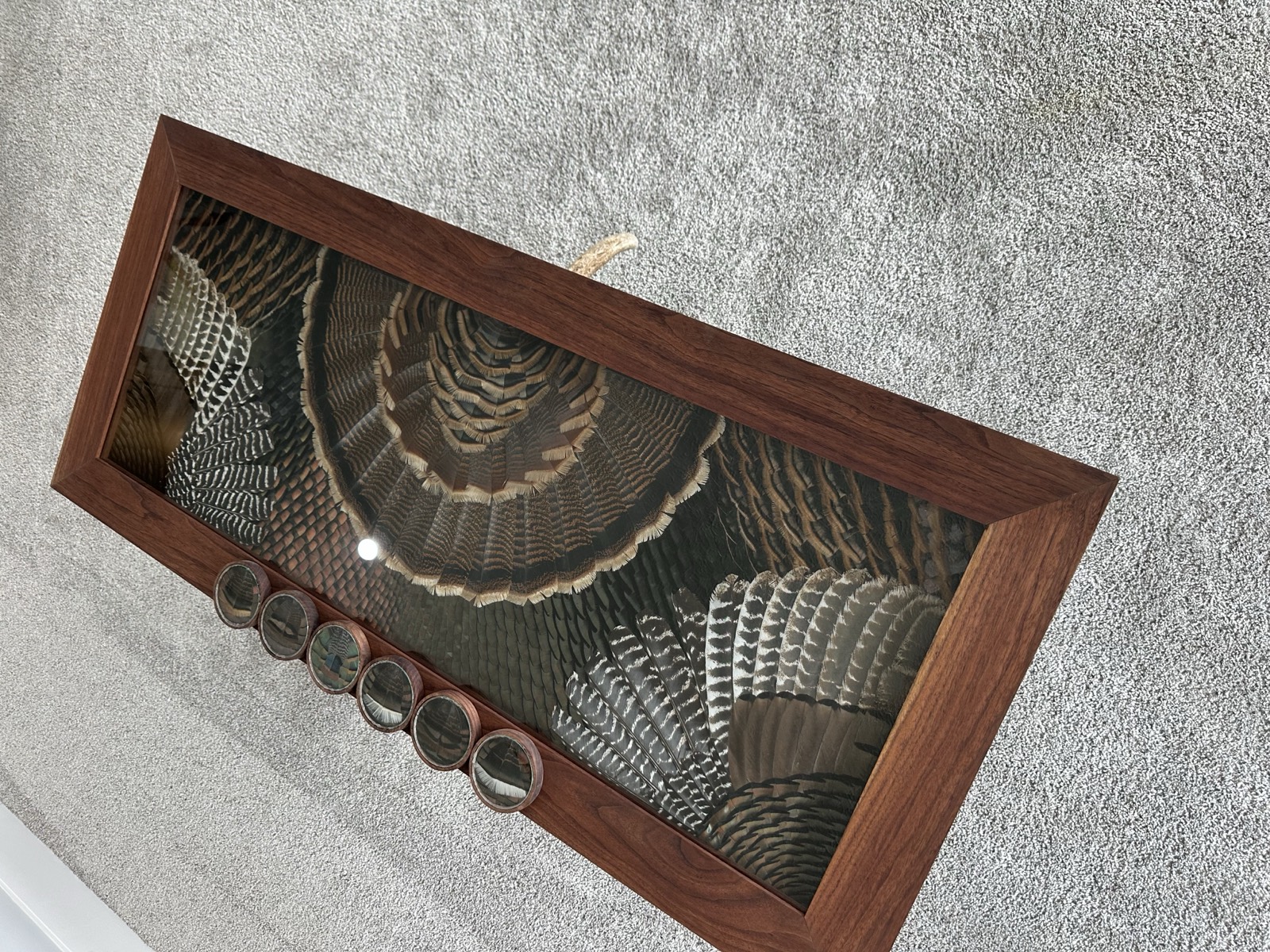 Tables feather art piece — #2